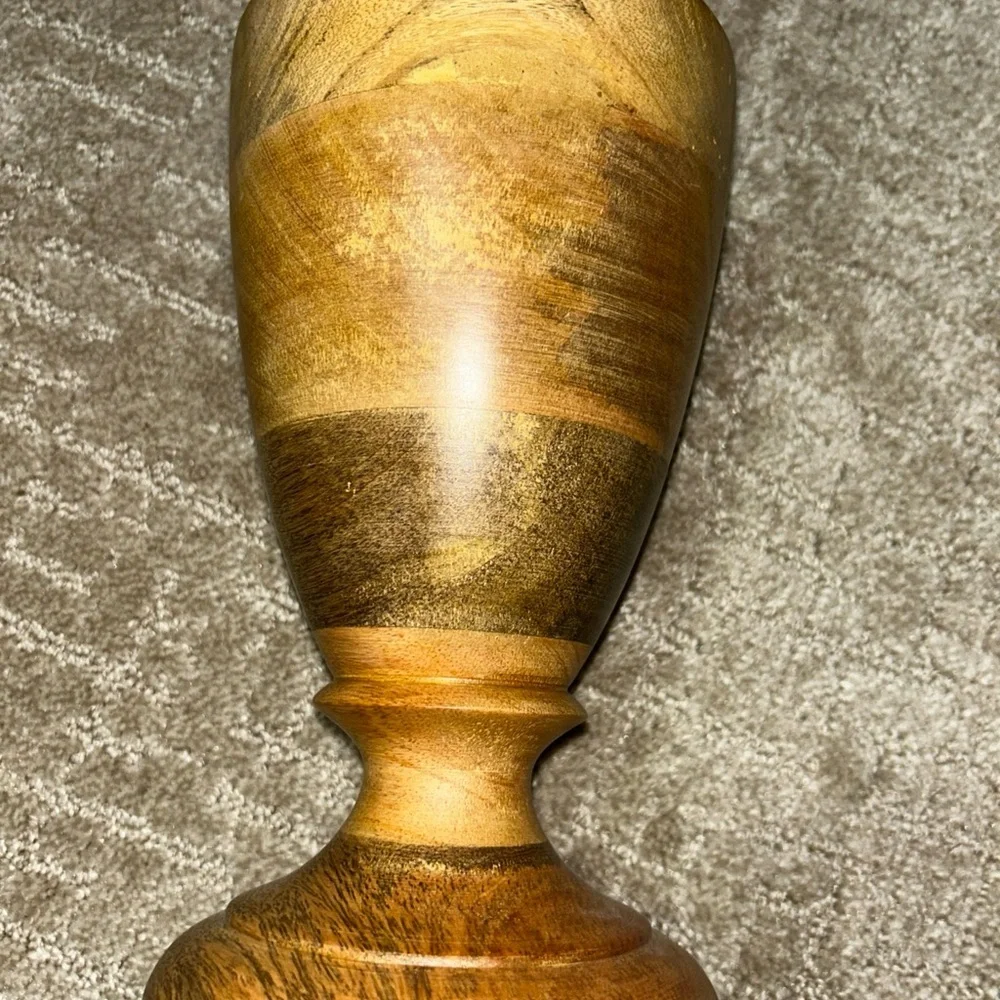 Threshold Wooden Vase Finial 9”